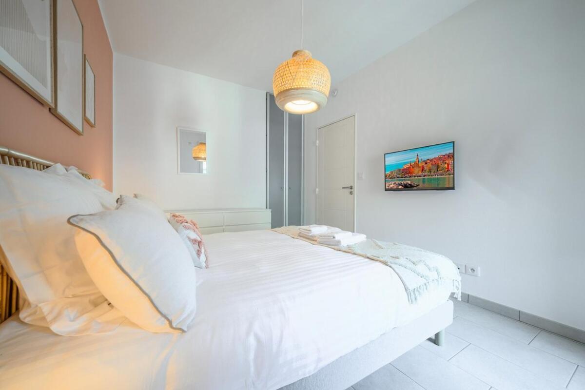 Apartamento Le Coq Wagner - Garage - Swimming Pool Menton Exterior foto